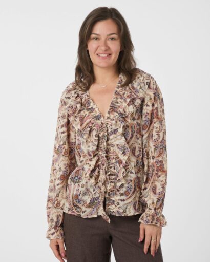 Neo Noir Ivey Art Paisely Blouse