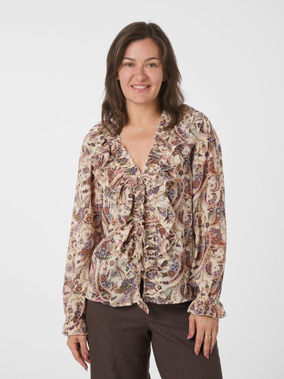 Neo Noir Ivey Art Paisely Blouse