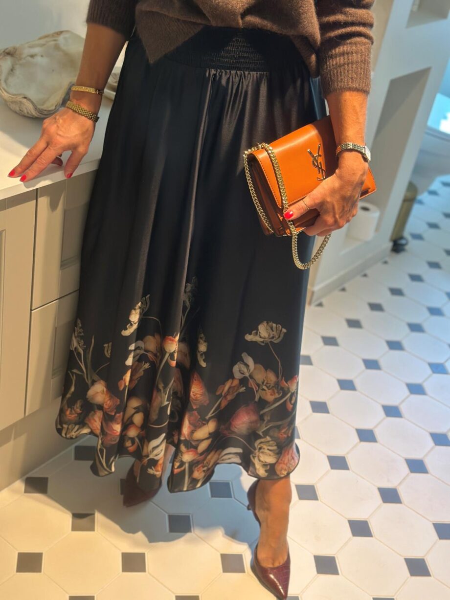 Karmamia Savanna Skirt Black Blossom