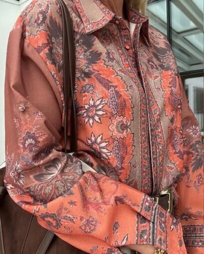 Le Coco Penna Blouse Burnt Orange