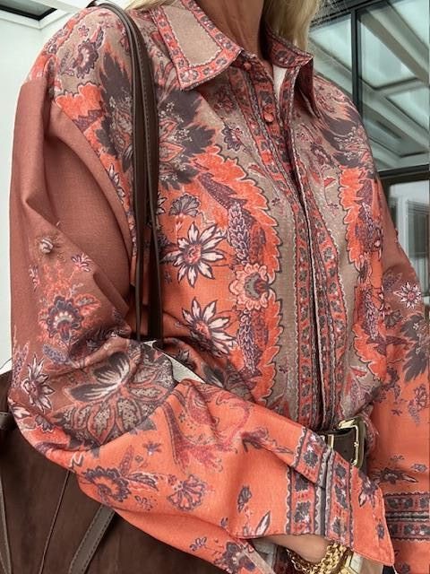 Le Coco Penna Blouse Burnt Orange