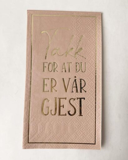 Trend Design Servietter "Takk for at du er vår..