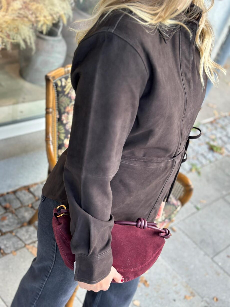 Selected Femme Fia Suede Shirt Espresso