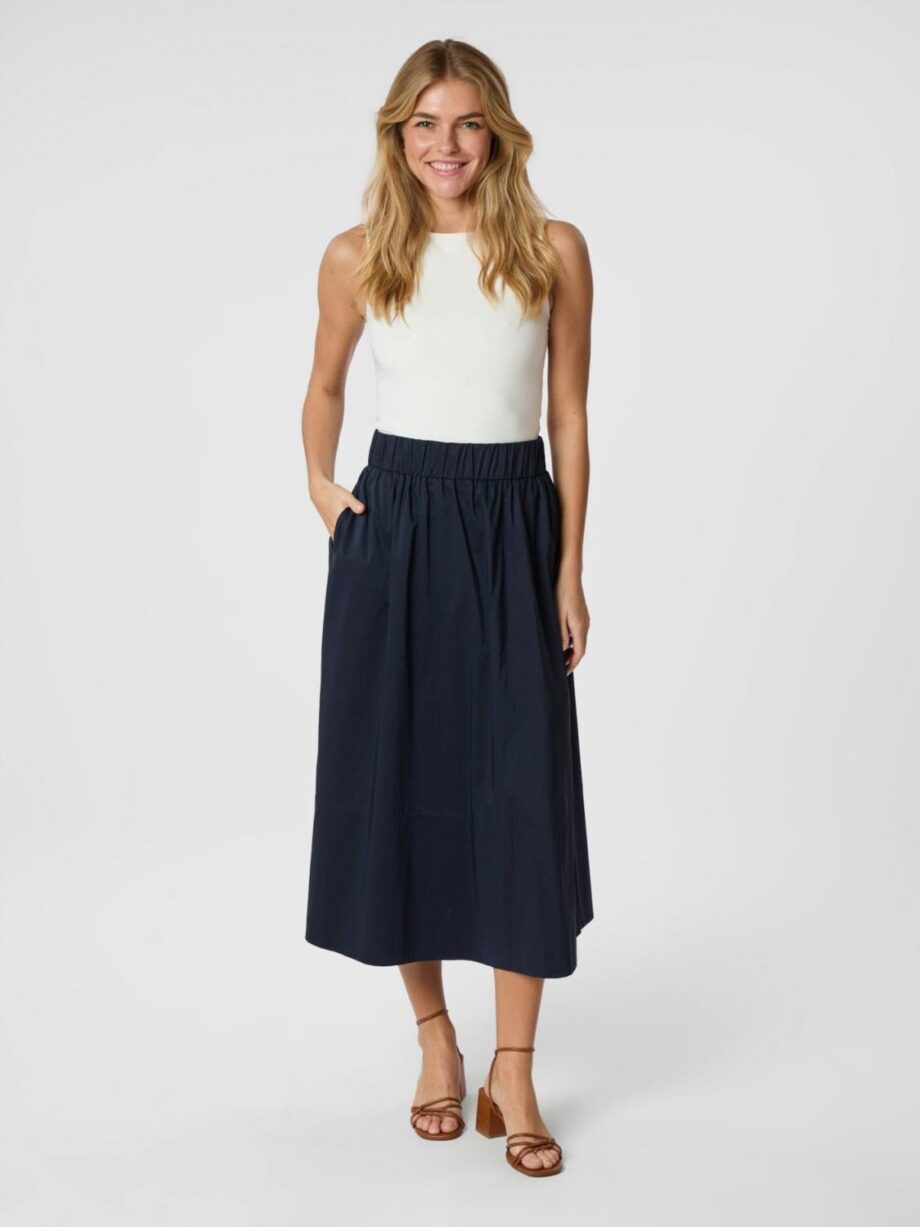 Neo Noir Yara Poplin Skirt