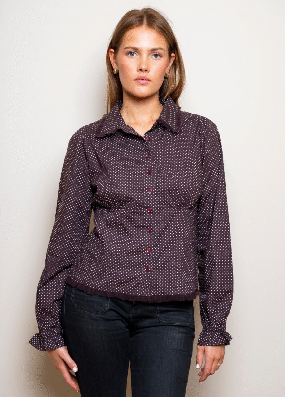 Miss Maya Live Blouse Cocoa Poplin