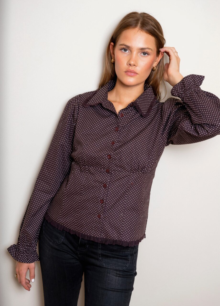Miss Maya Live Blouse Cocoa Poplin