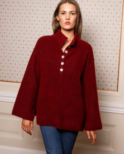 Miss Maya Enea Sweater Deep Red