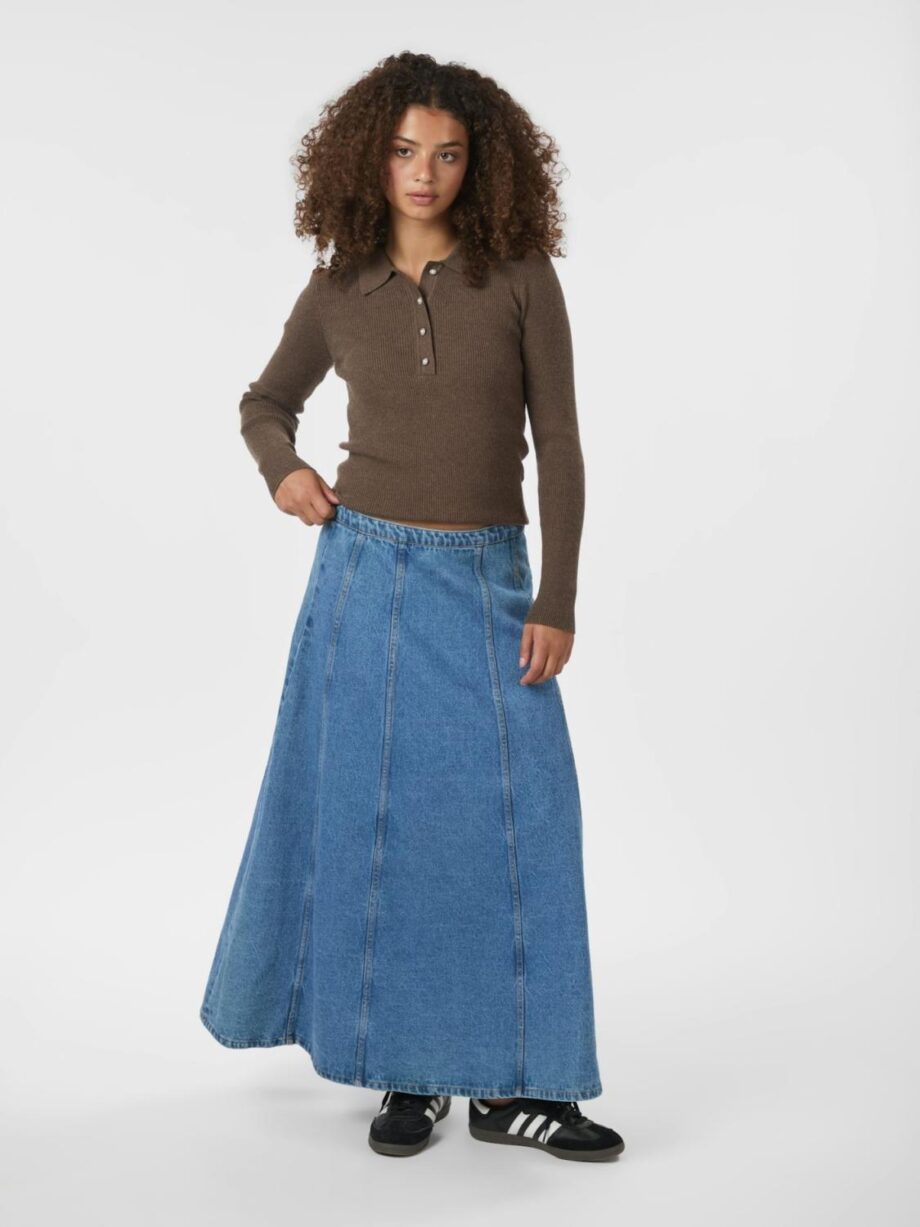 Neo Noir Raya Denim Skirt