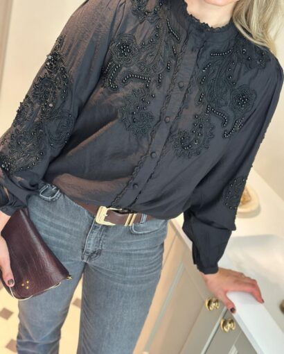 YAS Mathilda Beaded Shirt
