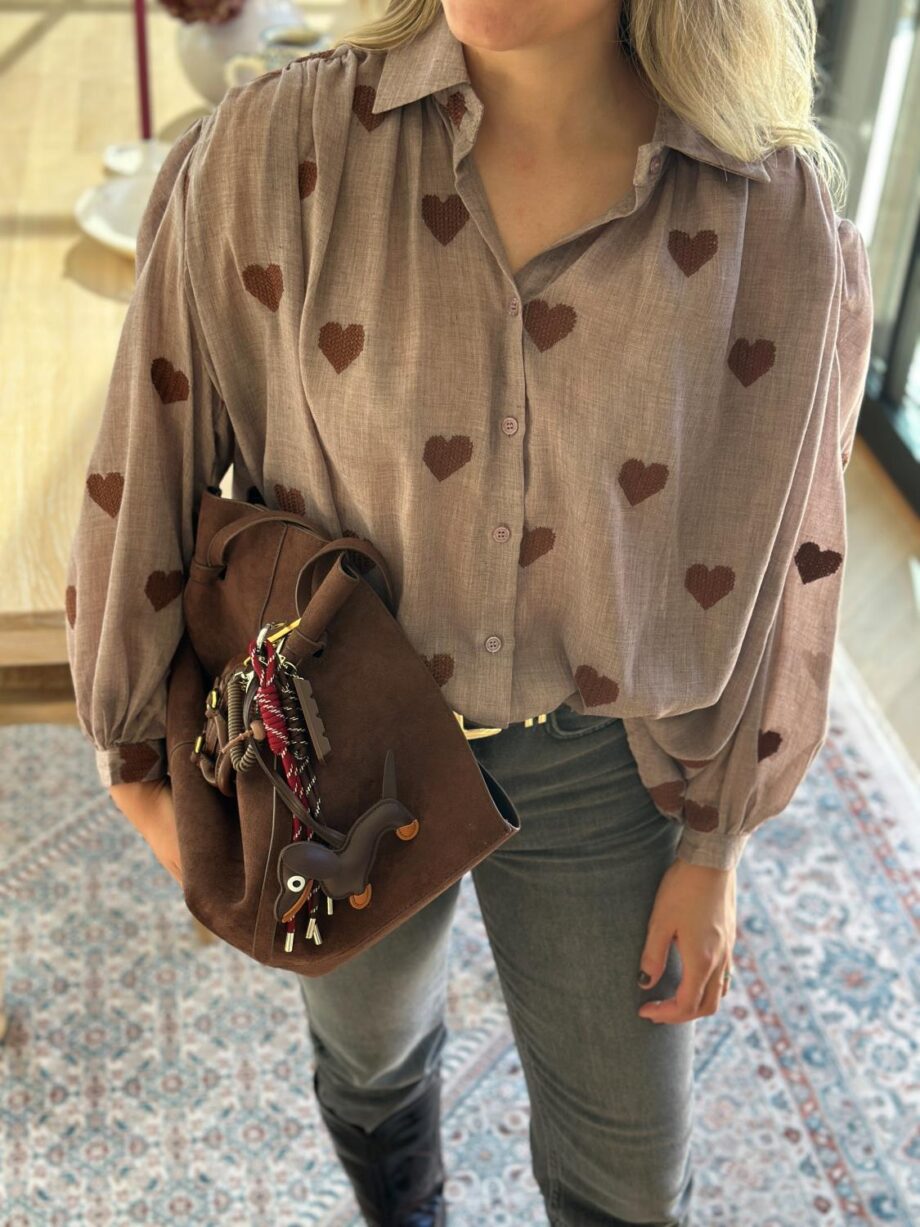 Le Coco Olivia Blouse