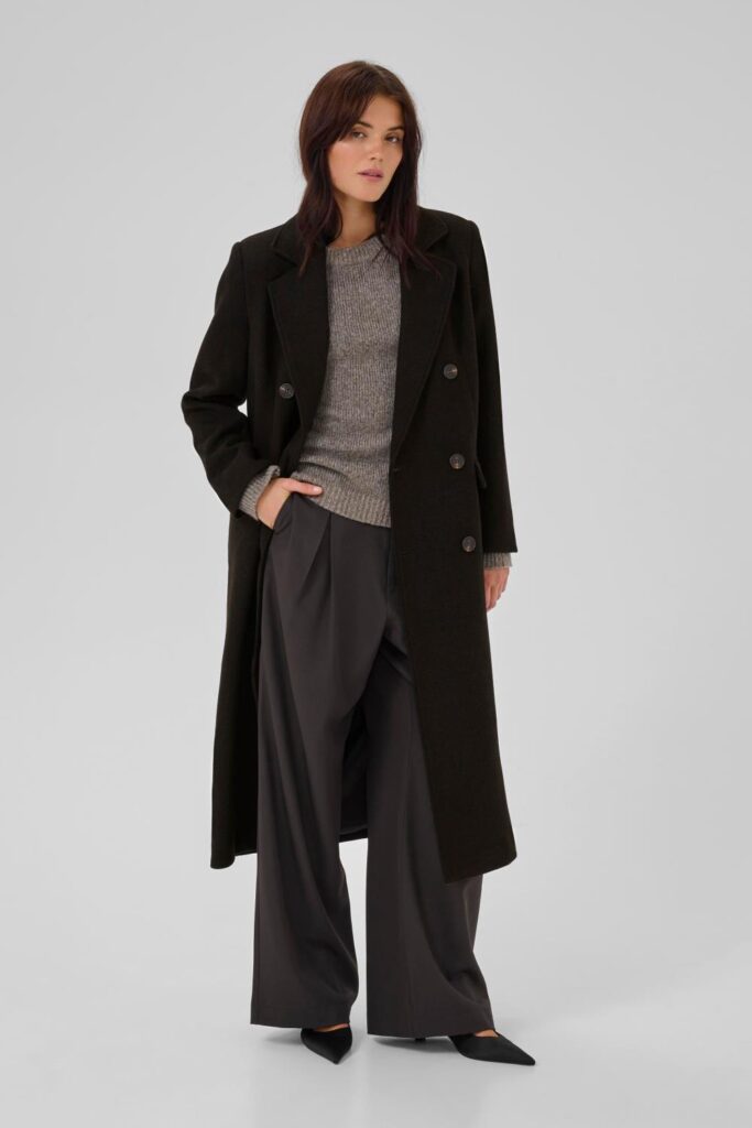 My Essential Wardrobe Frannie Coat Espresso
