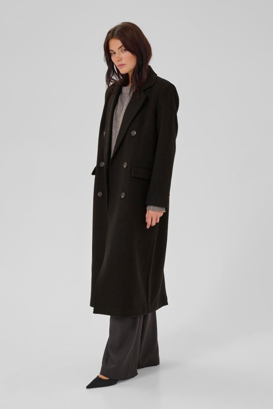My Essential Wardrobe Frannie Coat Espresso