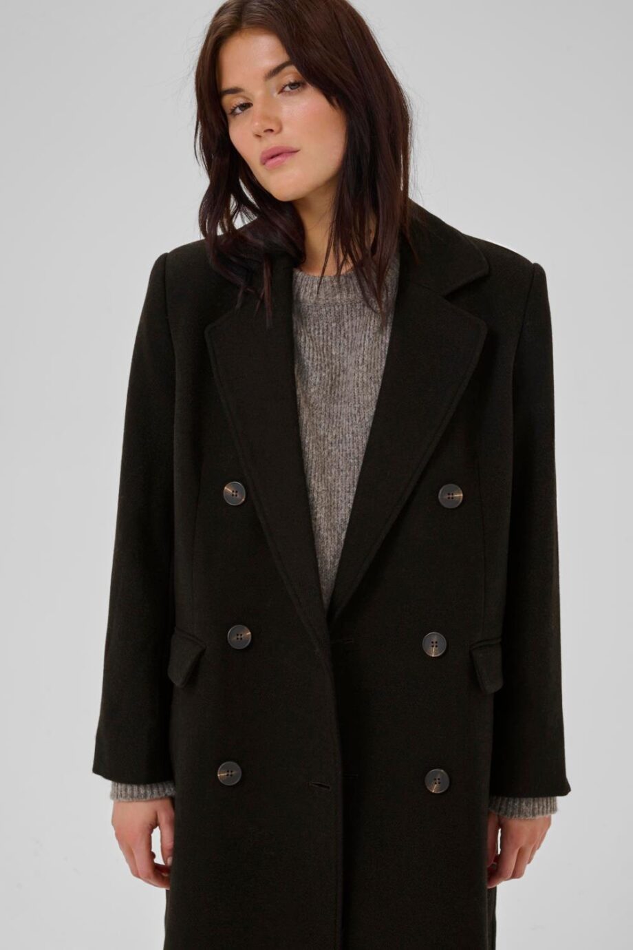 My Essential Wardrobe Frannie Coat Espresso