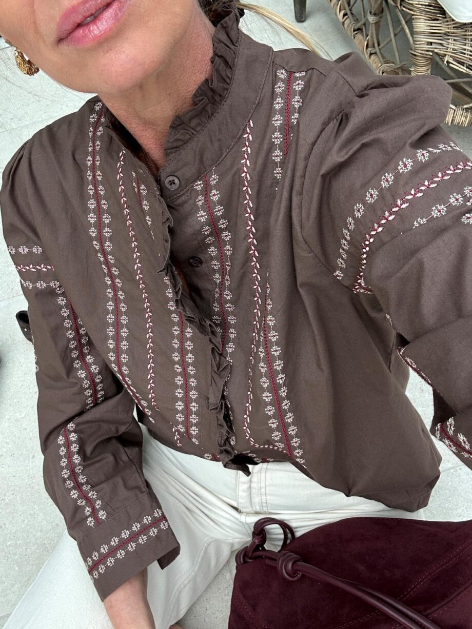 Le Coco Clara Blouse Choco