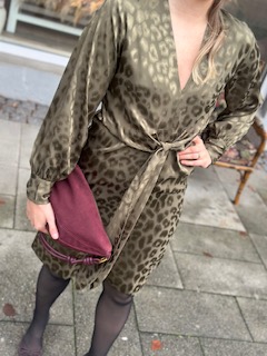 Karmamia Blair Dress Army Leo Jacquard