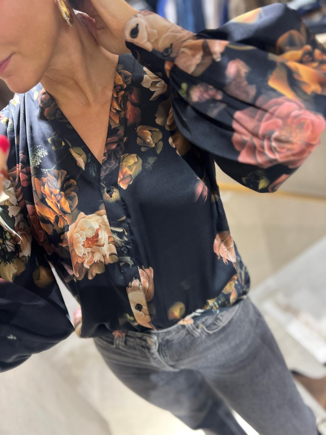 Karmamia Amelia Shirt Scarlett Flower