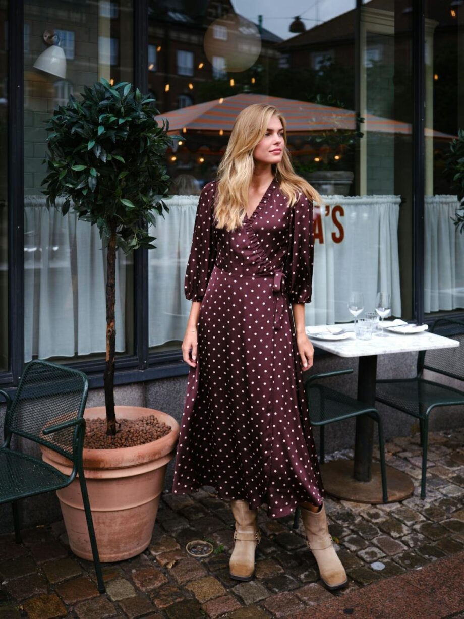 Neo Noir Malinga Dot Dress