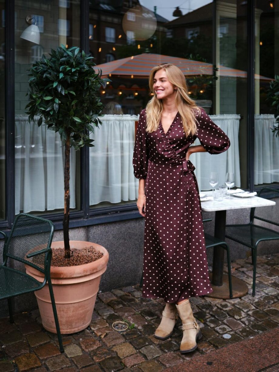 Neo Noir Malinga Dot Dress