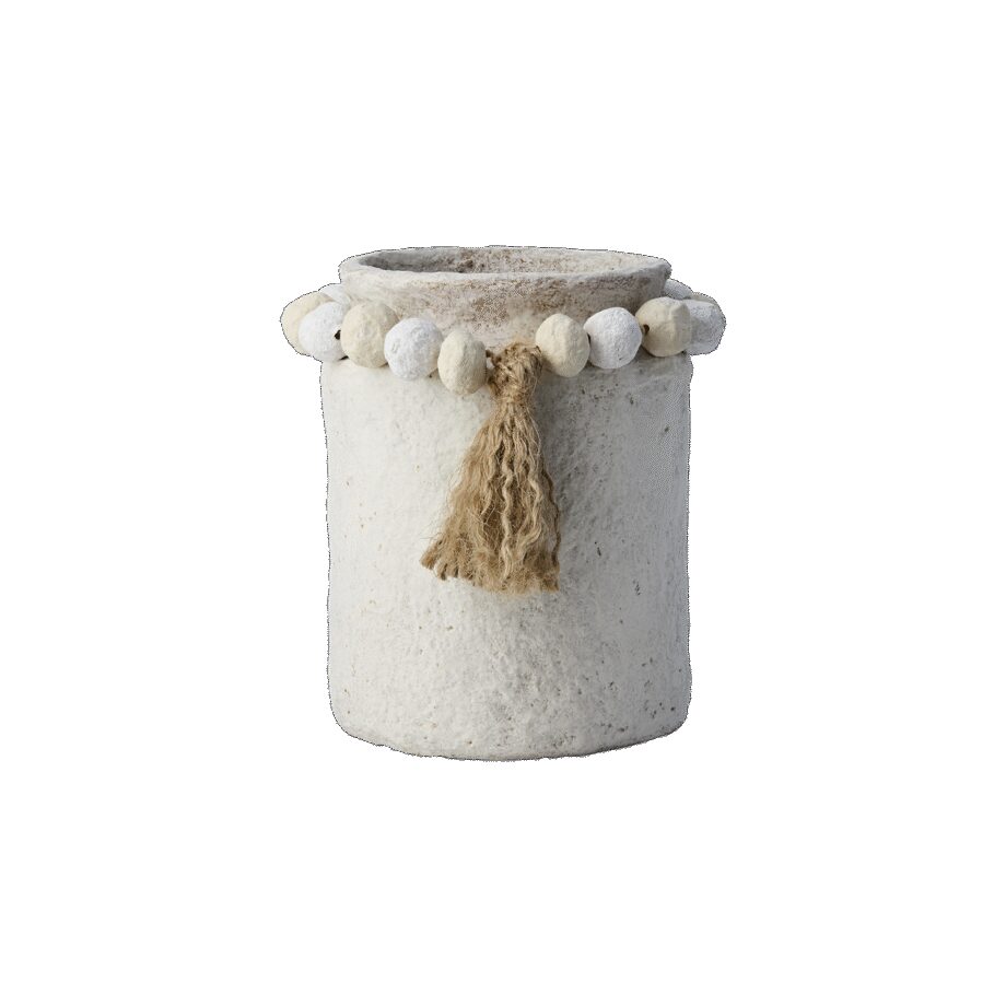Affari Angus Pot Off White Ø16H19
