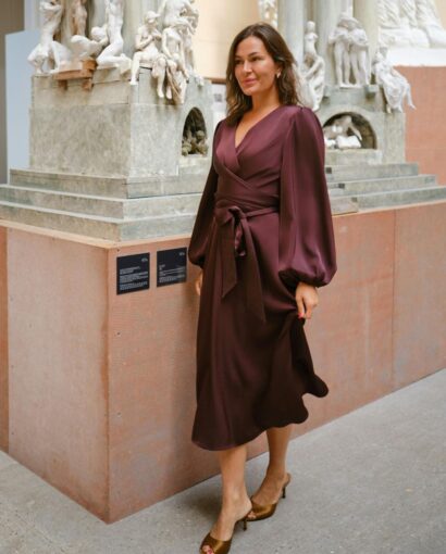 Neo Noir Rimini Heavy Sateen Dress