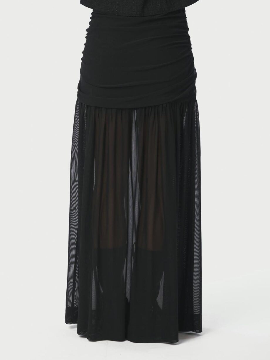 Neo Noir Mori Layered Skirt