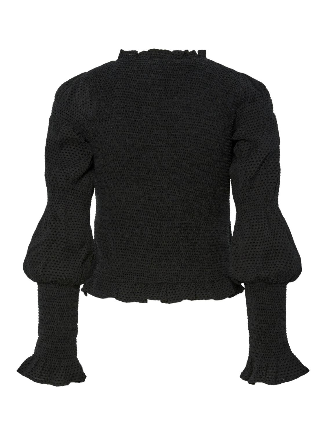YAS Pira Smock Top Black
