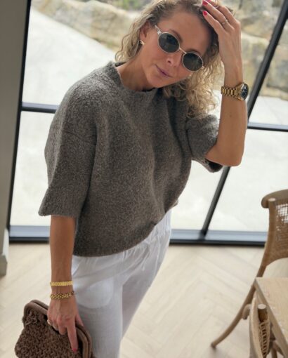 American Vintage Zolly Jumper ZOL18B – Myk strikkegenser til dame