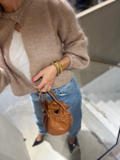 Ella & il Amelia Chunky Cardigan Hazel Beige