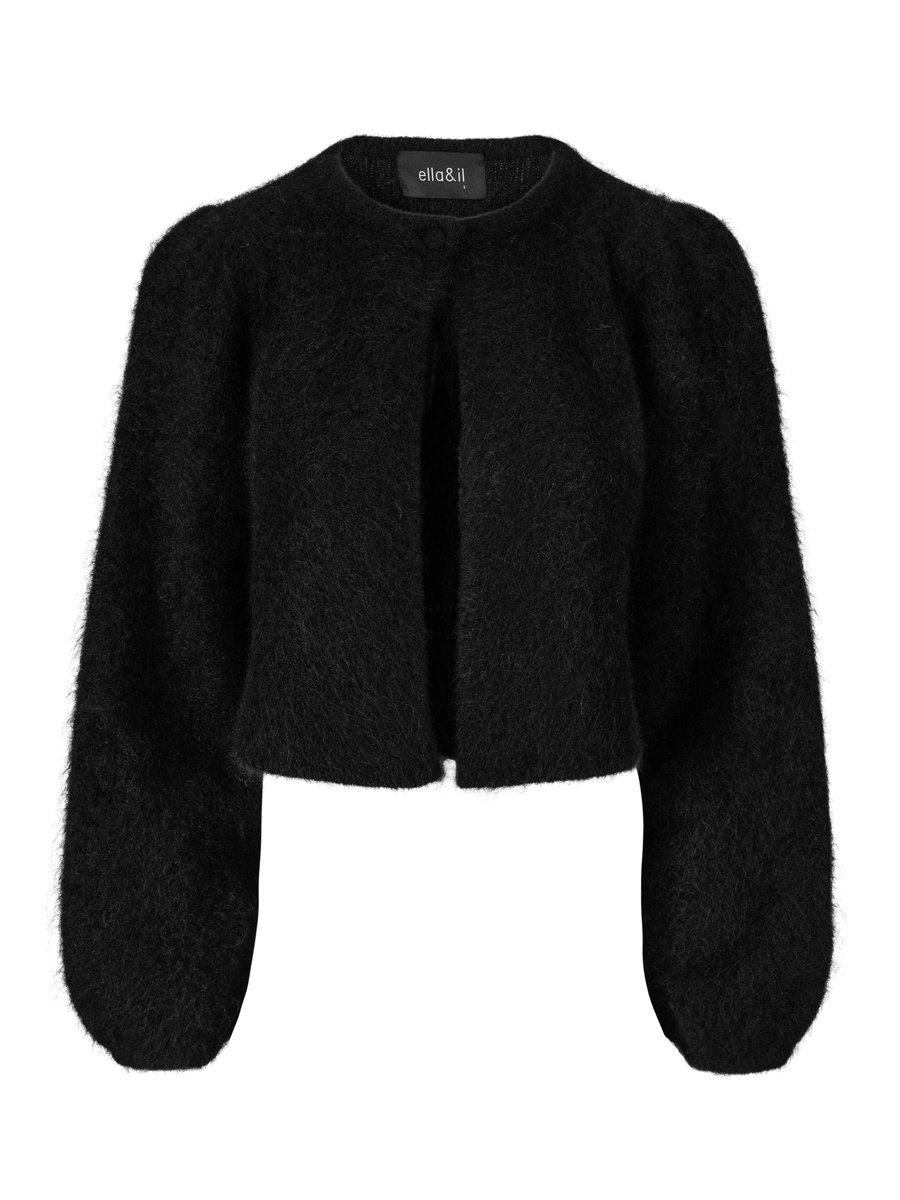 Ella & il Amelia Chunky Cardigan Black