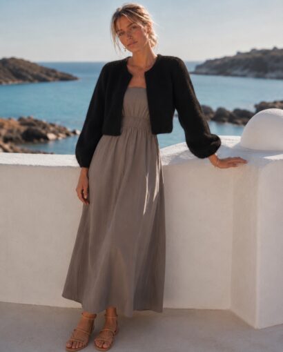 Ella&il Amelia Chunky Cardigan Black – Eksklusiv cardigan i luksuriøs mohair