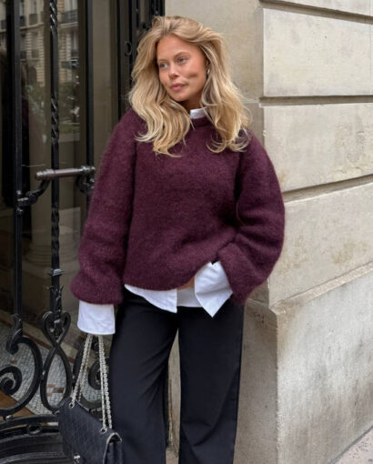 BY IC Ida Pullover Boprdeaux