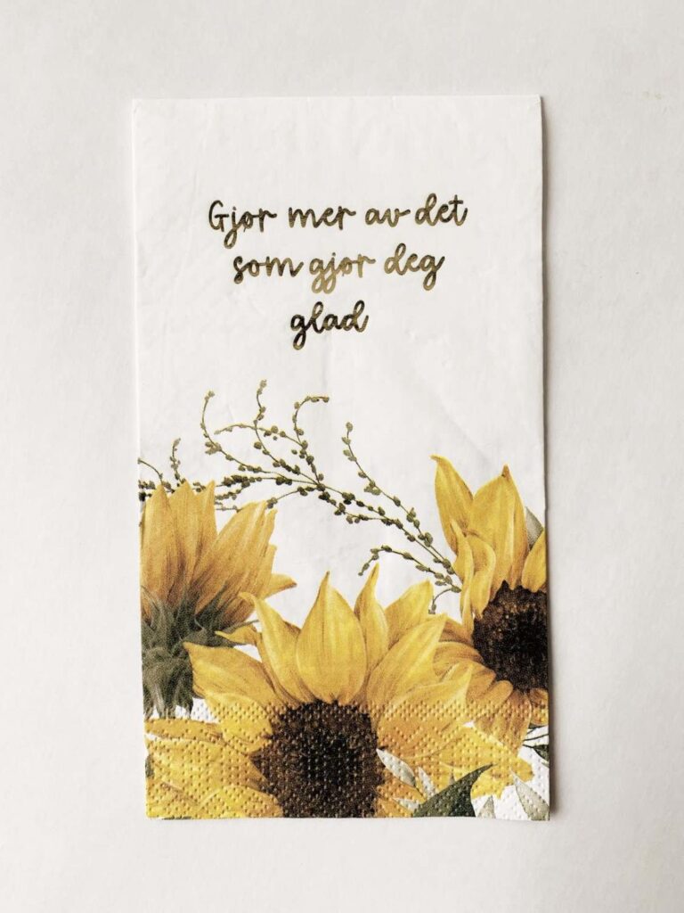 Trend Design Servietter “..det som gjør deg godt”