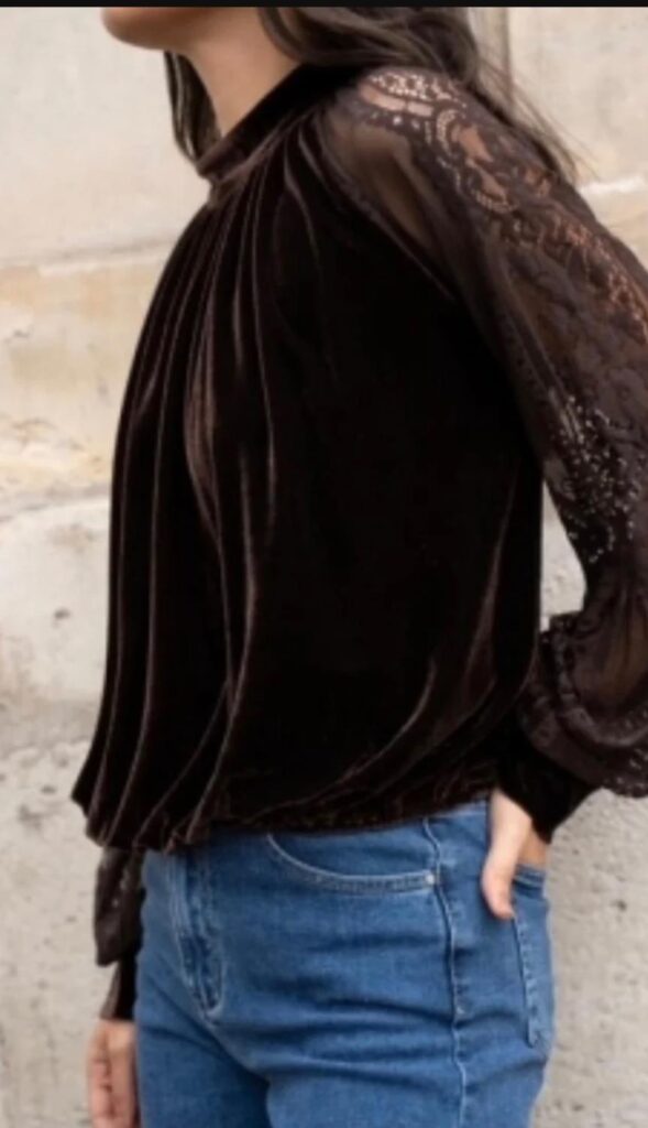 Le Coco Agathe Blouse Brown