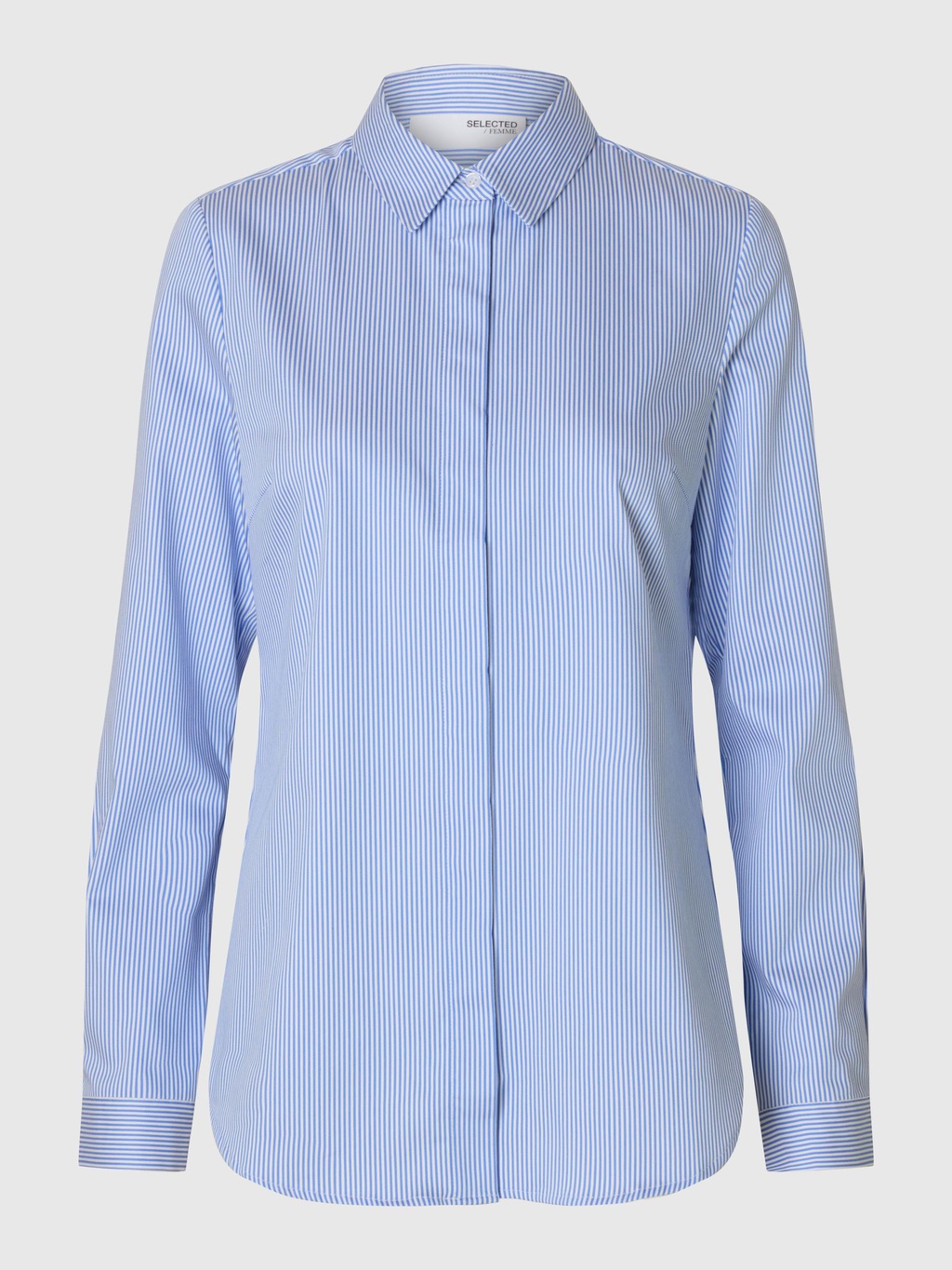 Selected Femme Fromie striped fitted Shirt