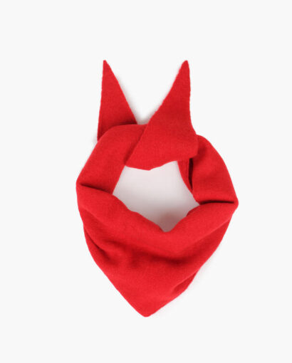 Nohr Mohair Triangle Scarf Red