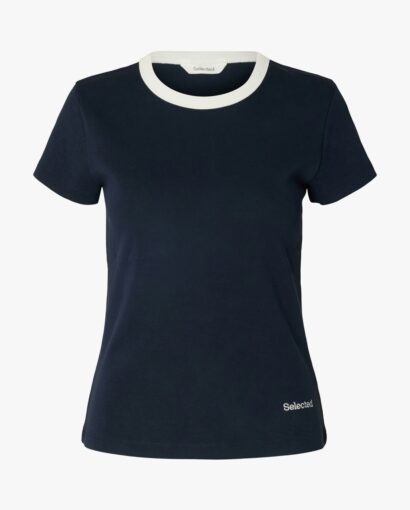 Selected Femme Milly Tee Daek Sapphire