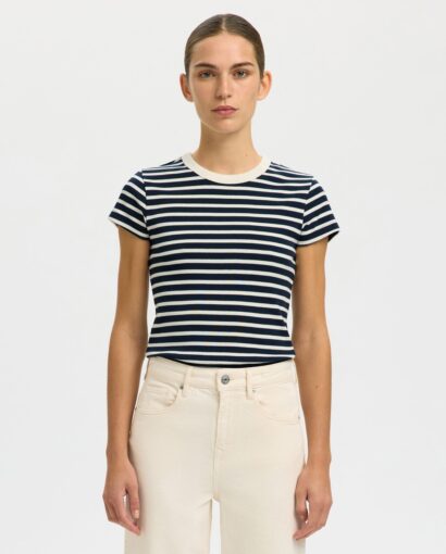 Selected Femme Milly Tee Stripes