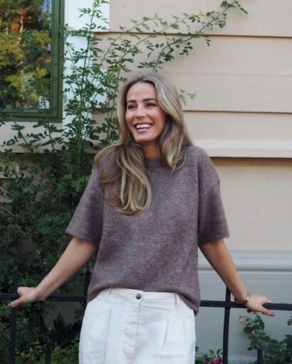 Selected Femme Lulu 2/4 Knit Ccocolate Chip