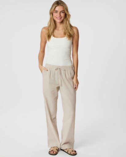 Neo Noir Sonar Mini Stripe Pants Sand