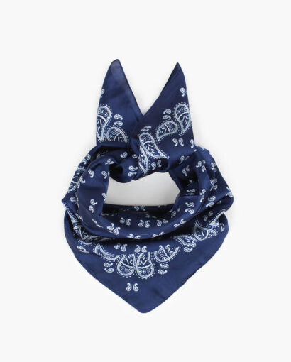 Nohr Paisley Skjerf  70x70 Marine