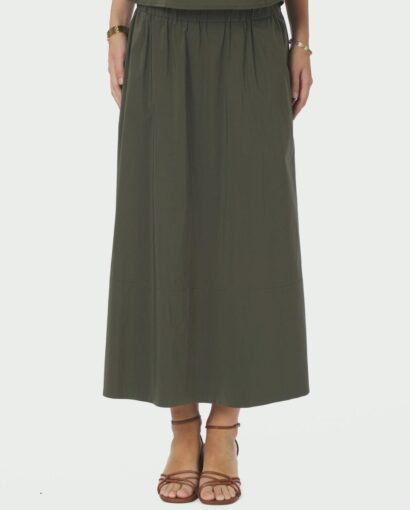 Yara Poplin Skirt Army