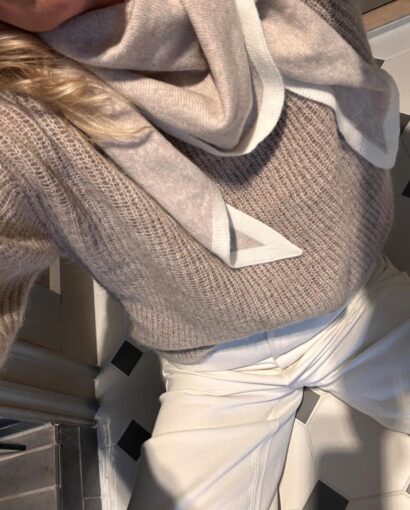 Selected Femme Lulu Loose Knit Cashmere/chocolate