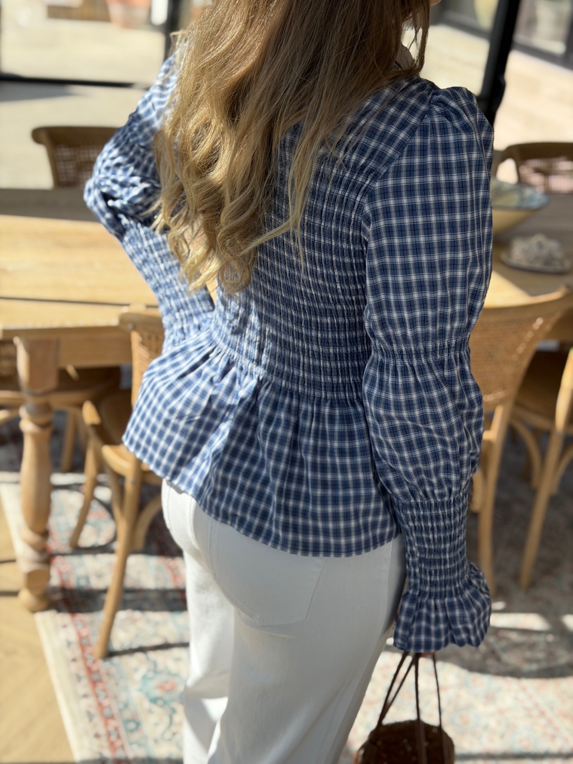 YAS Bekka Smock Shirt – Bomullsskjorte med smockdetaljer