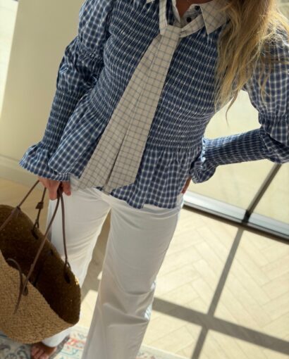 YAS Bekka Smock Shirt – Bomullsskjorte med smockdetaljer