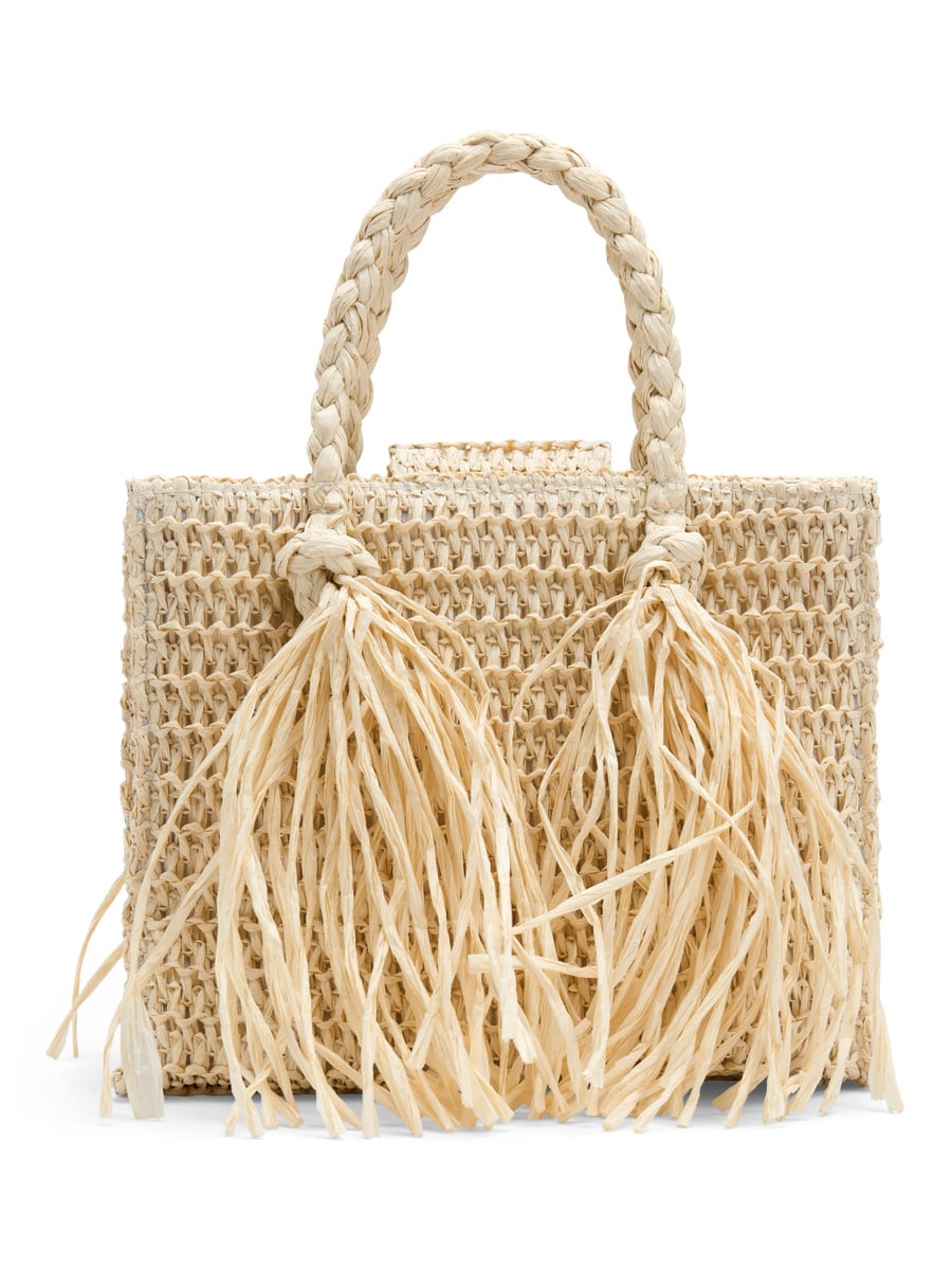 Ella & il Sigrid Straw Bag Beige