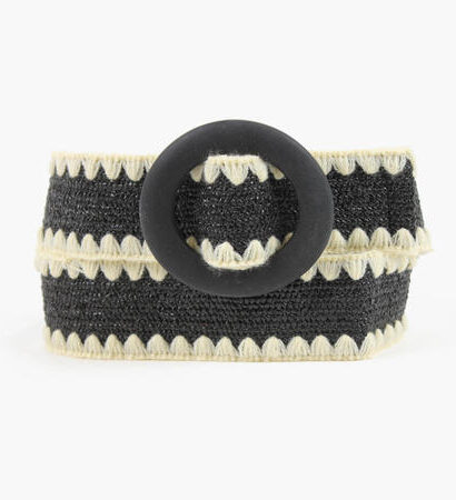 Nohr Frederikke Elastisk Belte Svart 90 cm