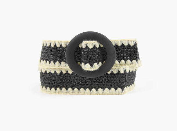 Nohr Frederikke Elastisk Belte Svart 90 cm