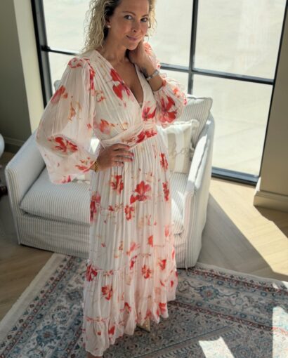 MissMaya Noor Maxi Dress Rose Bloom – Kjole til bryllupsgjest