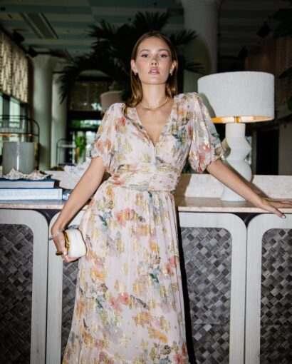 Miss Maya Leonora Dress Shimmering Garden