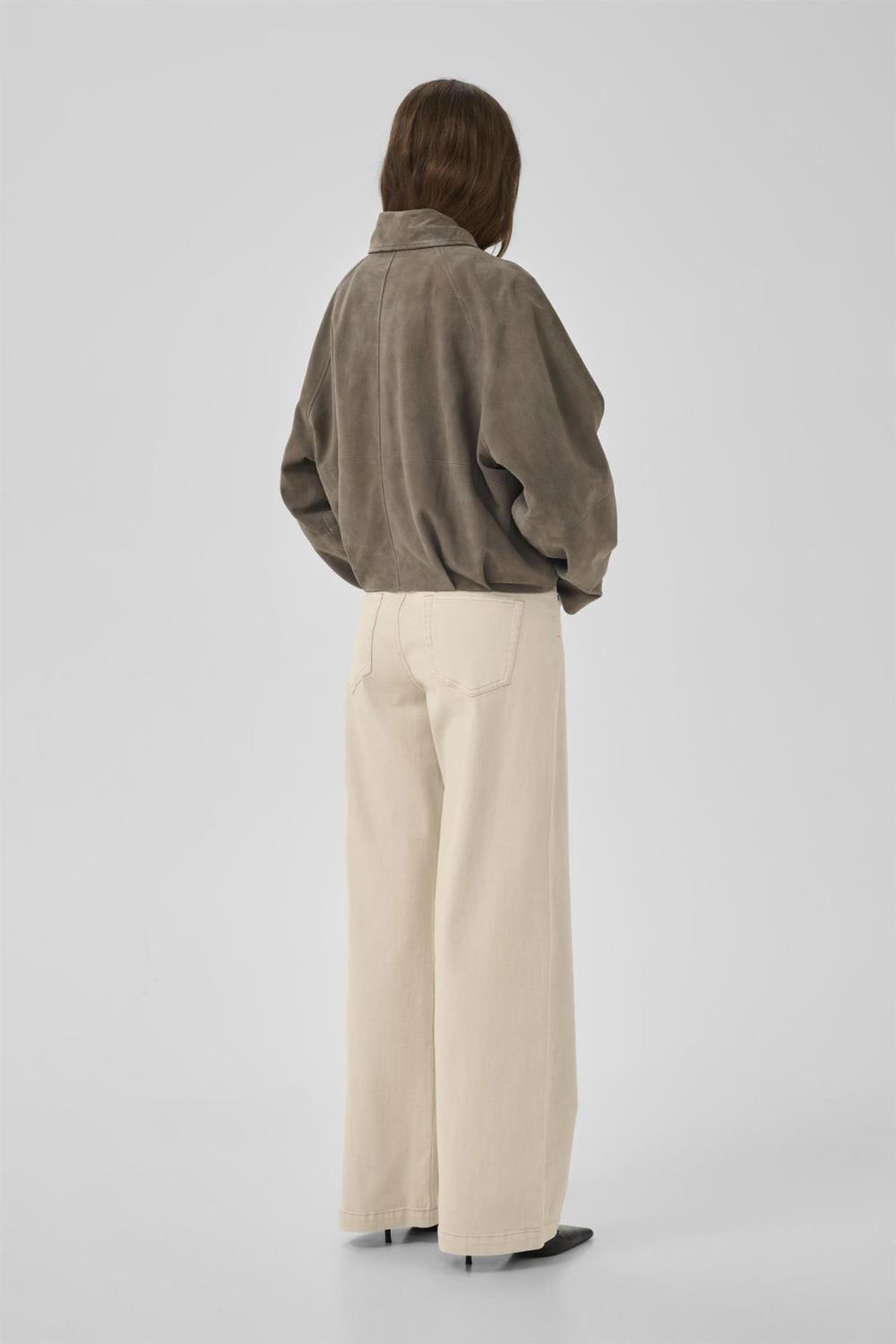 My Essential Wardrobe Louis High Wide Oatmeal "32